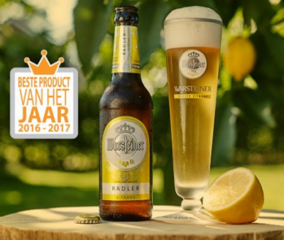 Warsteiner Radler is Product van het jaar 2016-2017 in de categorie Bier